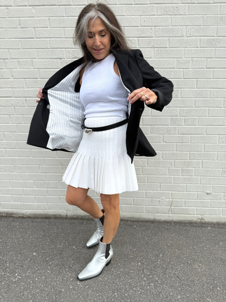 Pleated tennis skirt