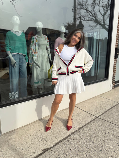 Pleated tennis skirt