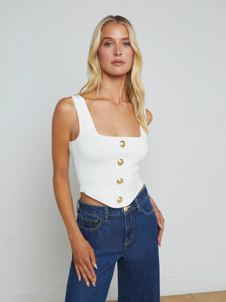 Saga Square Neck Knit Top
