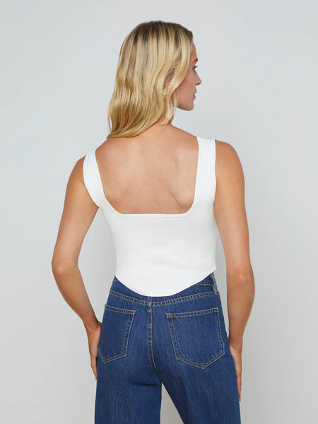 Saga Square Neck Knit Top