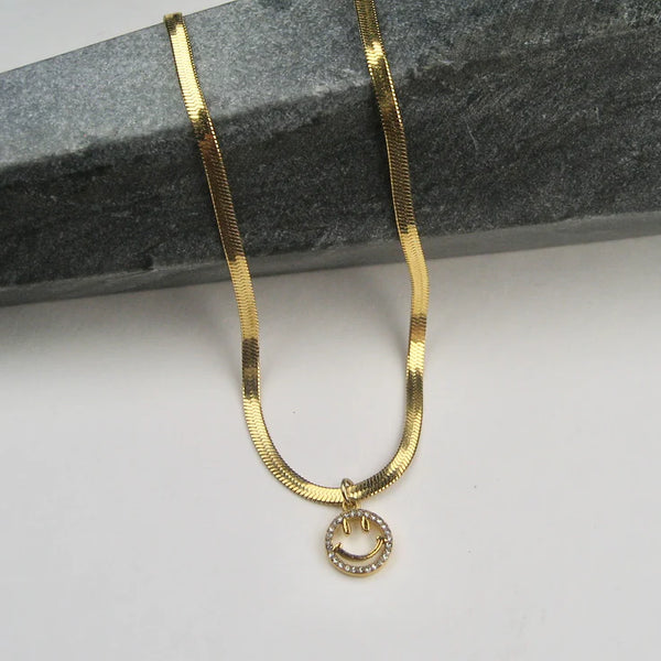 CHARMED || Rhinestone Smiley