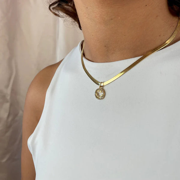 CHARMED || Rhinestone Smiley