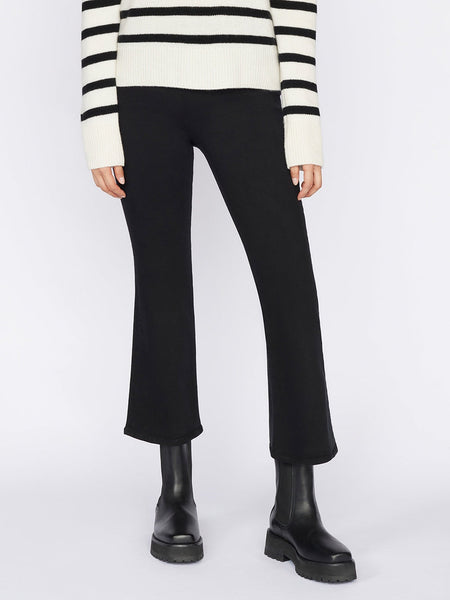 The Jetset Crop Mini Boot in Sheen Noir