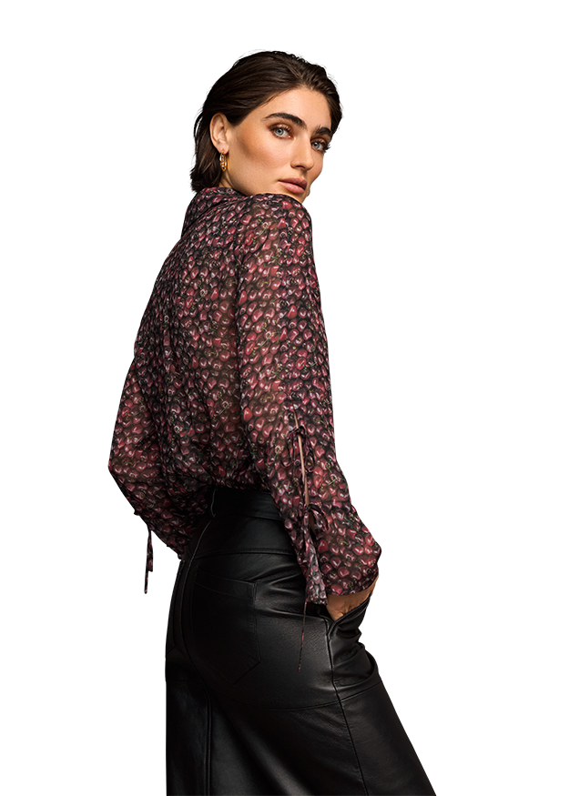 Cherry Print Blouse