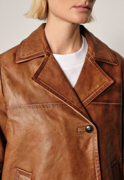 Shelly Leather Coat