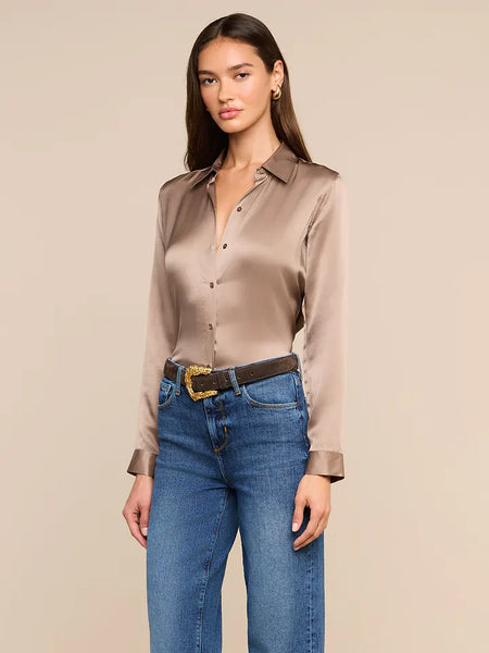 Tyler Silk Blouse - Light Cardamom