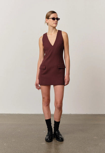 Gemma Dress - Mahogany