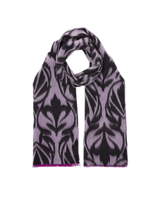 Purple Ornamental Print Scarf