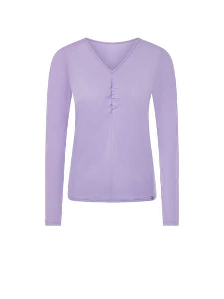 Fitted long sleeve Top with Rushing Detail