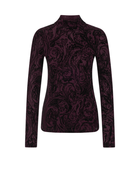 Sheer Shirt With Velvet Details
