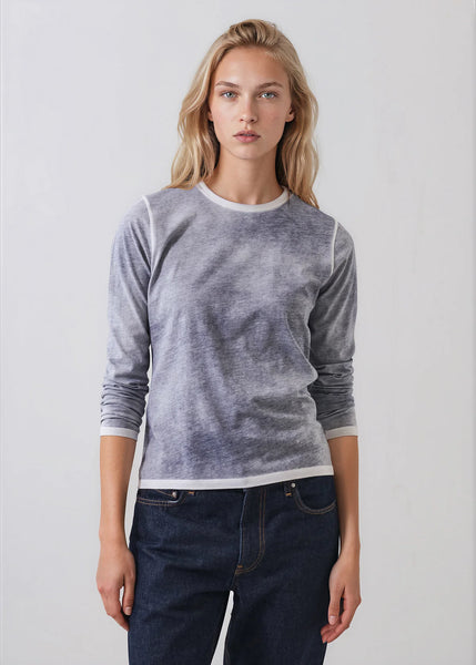 Reverse Spray Pima Long Sleeve T-shirt - 3 Colours