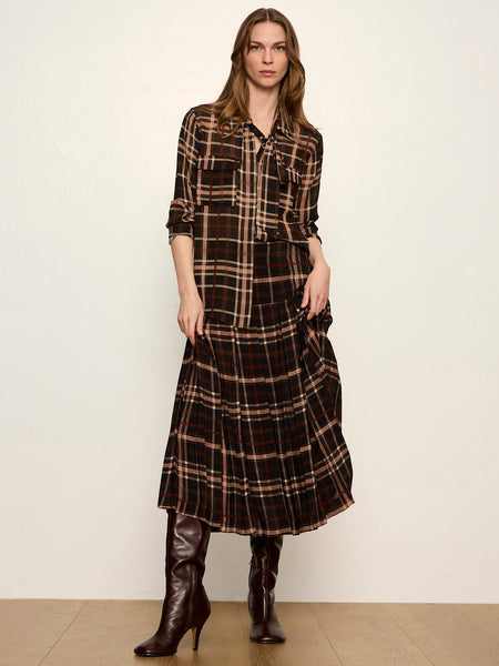 Meet In Paris Tie Neck Blouse