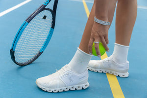 Tennis Racket Crystal Socks