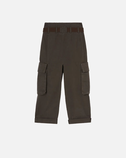 Oversize cargo trousers with belt