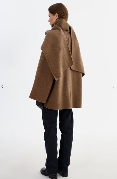 Anca Wool Scarf Coat