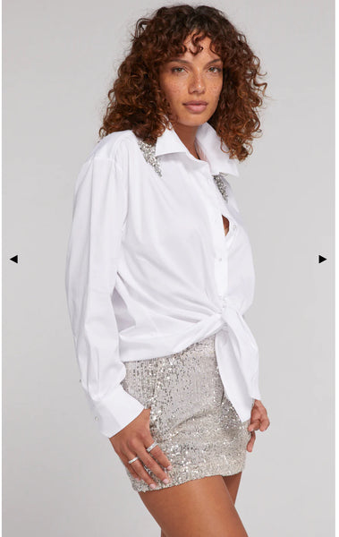 Mitchie Crystal Poplin Shirt