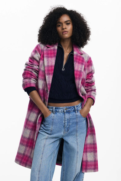Pink Tartan Coat