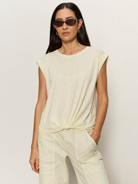 Knotted Muscle Tee - Lemon Drop