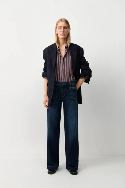 Ada Patch Pocket Denim Pants