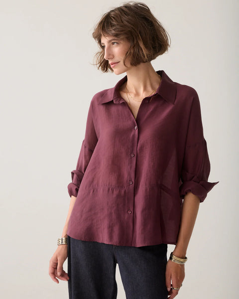 Cinched Blouse with Hardware