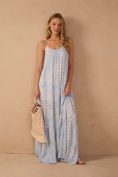 Cristalina Tiered Maxi Dress