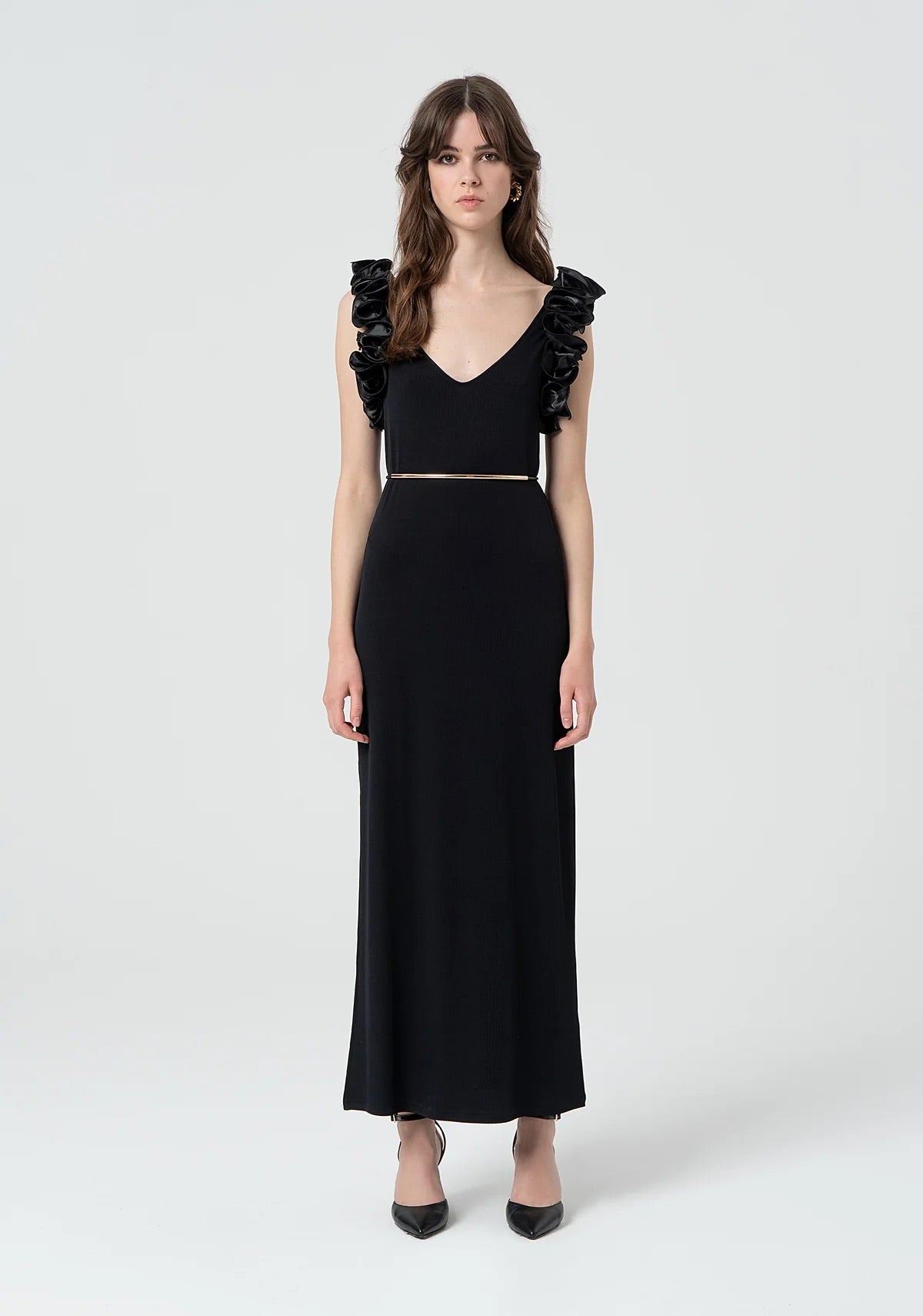 Ruffle Sleeve Dress