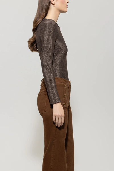 Long Sleeve Shirt with Gloss Effect