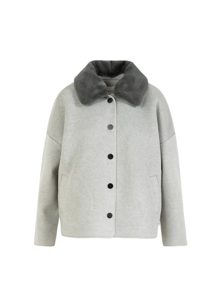 Jacket with Fur Collar