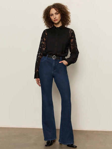 Serendipity Lace Tuxedo Shirt