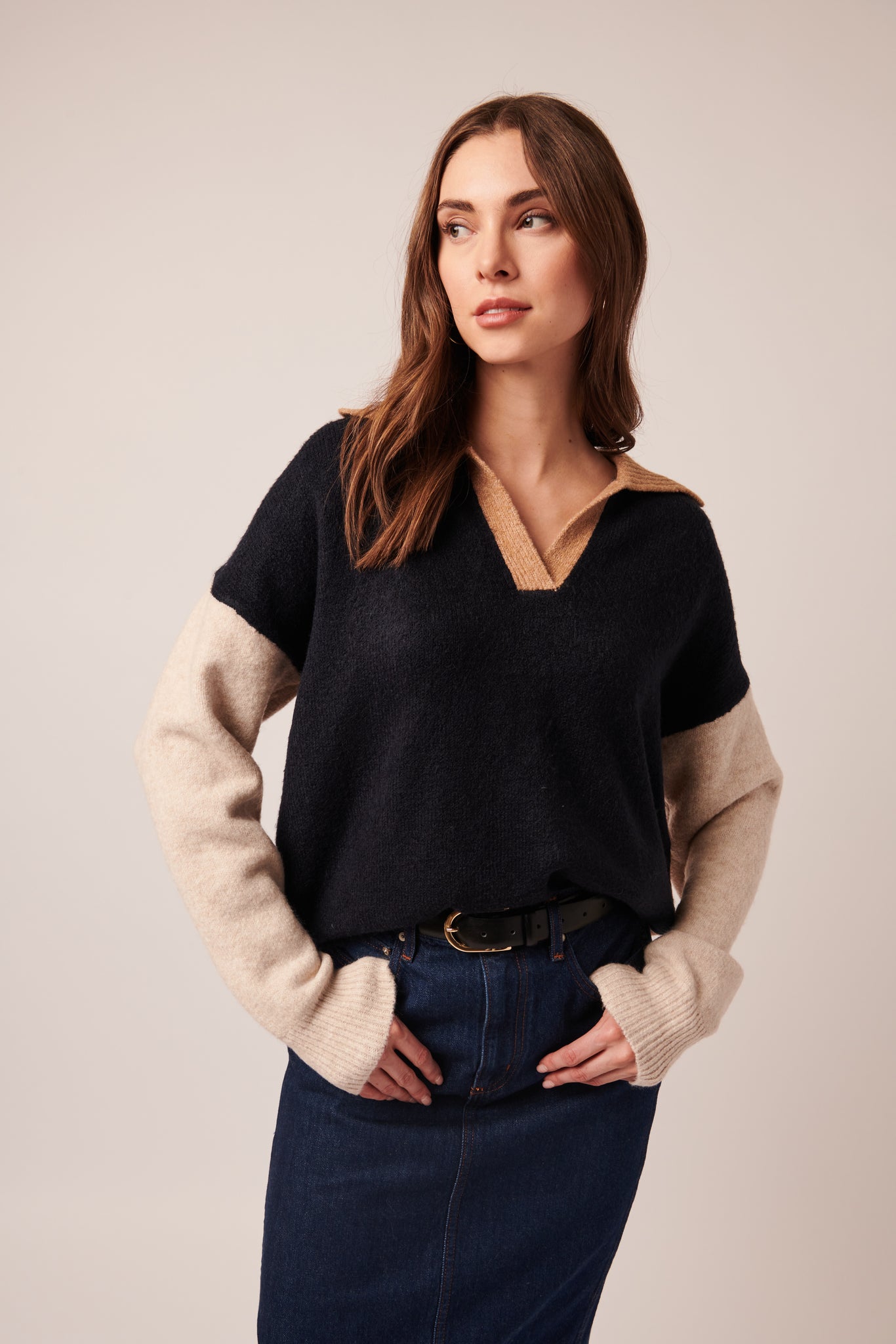 Raelyn Colour Block Pullover