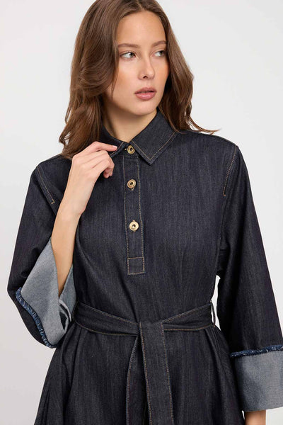 Denim Mini Shirt Dress