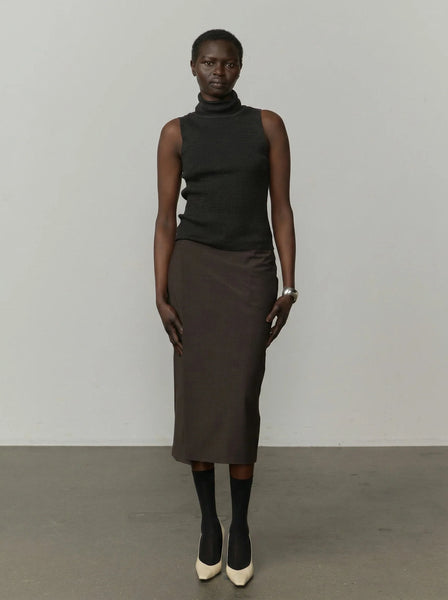 Lisa Knit Top - Dark Grey