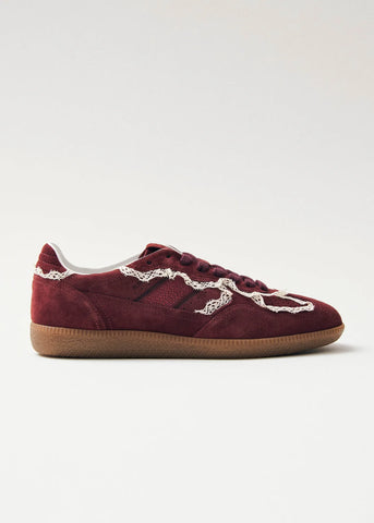 TB. 490 Crochet Burgundy Suede Sneakers