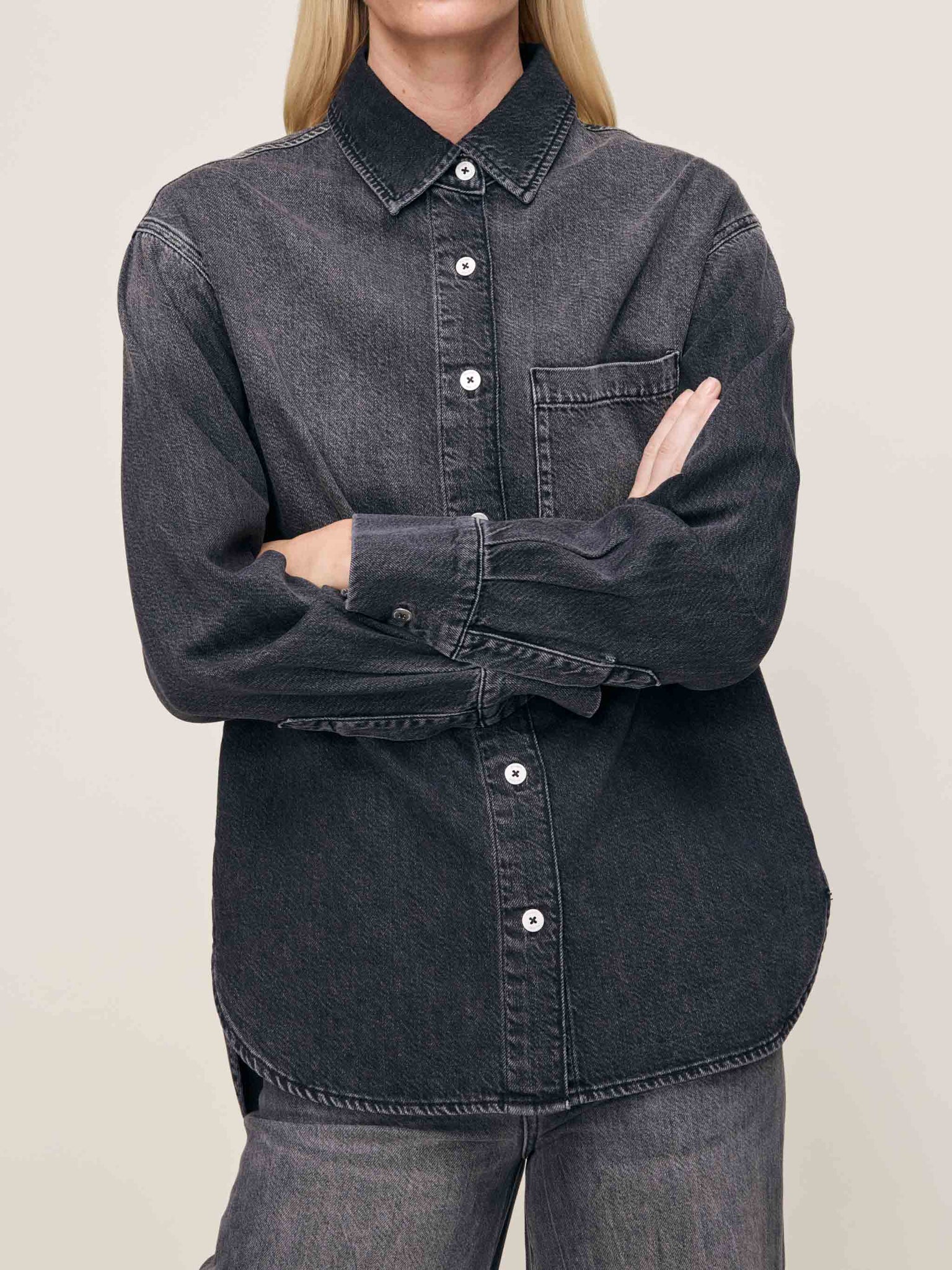 Faye Oversized Denim Shirt