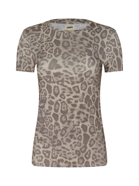 Ressi Fitted Shirt - Grey Multi Patch Leopard