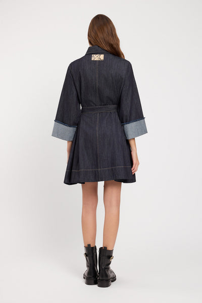 Denim Mini Shirt Dress