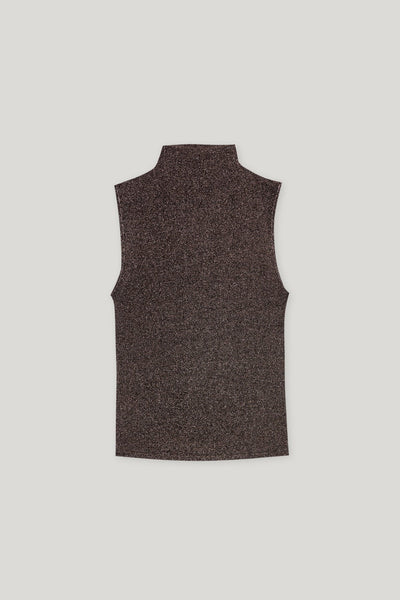 Turtleneck Tank with Gloss Effect