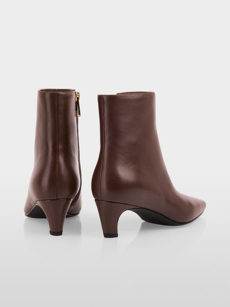 Ankle High Leather Bootie