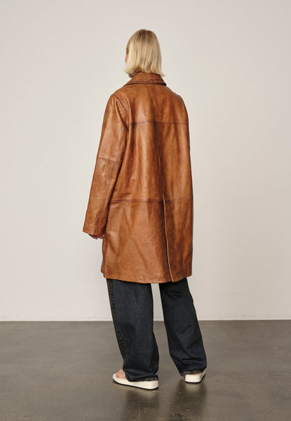 Shelly Leather Coat