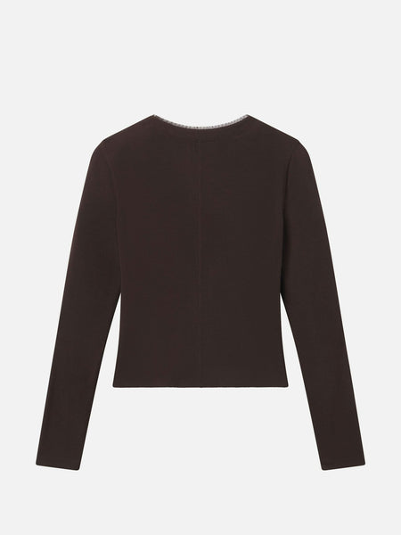 The Mesh Trim Rib Henley