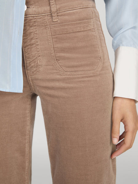 Le Slim Palazzo Modernist Pocket Cords - Soft Taupe