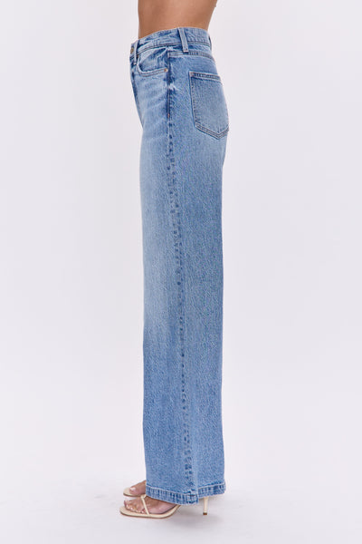 Lana High Waist Ultra Wide Leg Jeans - Break