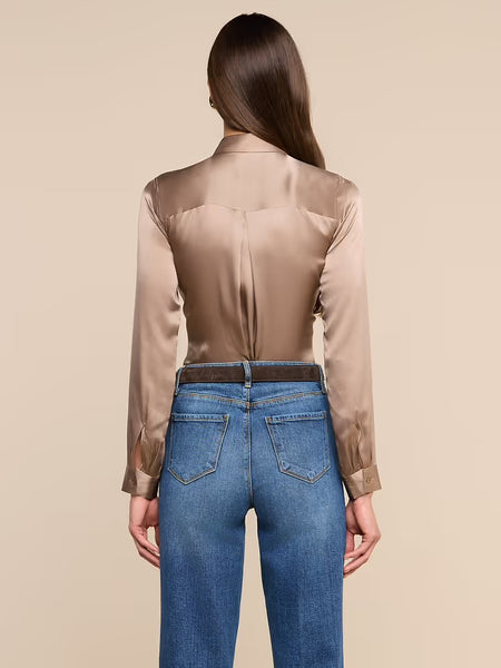 Tyler Silk Blouse - Light Cardamom