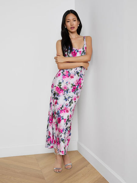 Akiya Satin Maxi Dress