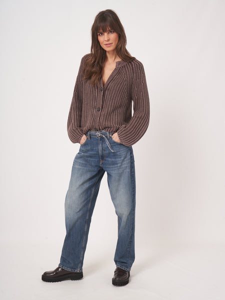 Washed Cotton Knit Cardigan- 2 Colours