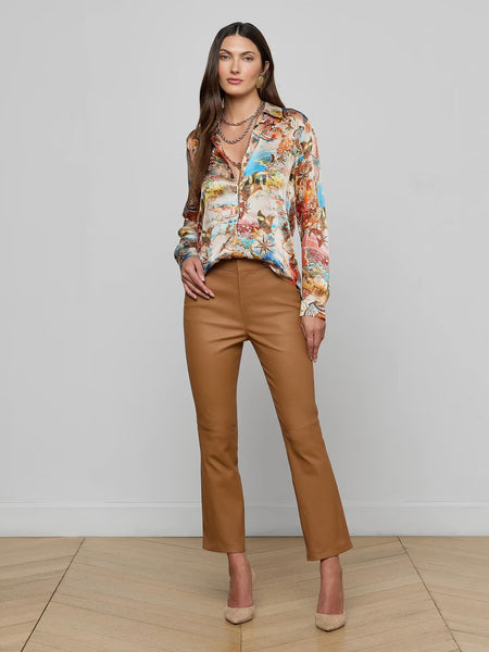 Tyler Silk Blouse - Multi Collage