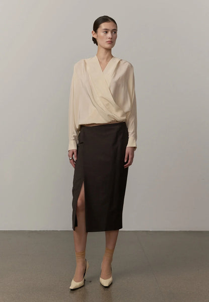 Sisi Silk Hooded Blouse