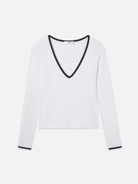 The Sporty V Neck Top