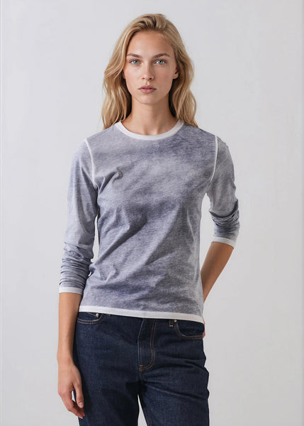 Reverse Spray Pima Long Sleeve T-shirt - 3 Colours