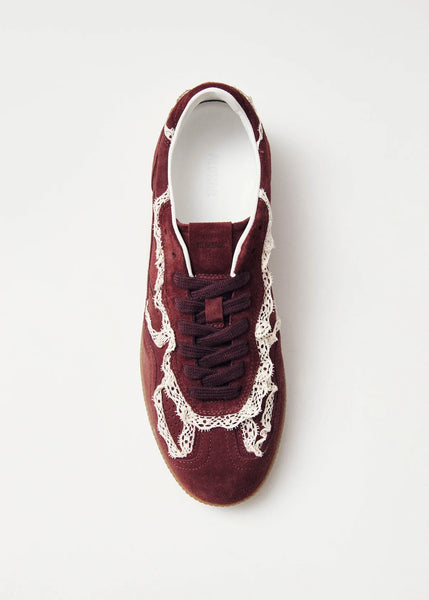 TB. 490 Crochet Burgundy Suede Sneakers